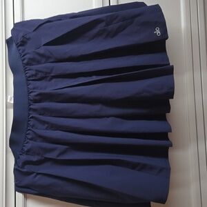 Alo Navy Pleated Varsity Tennis Skirt Skort - Size L